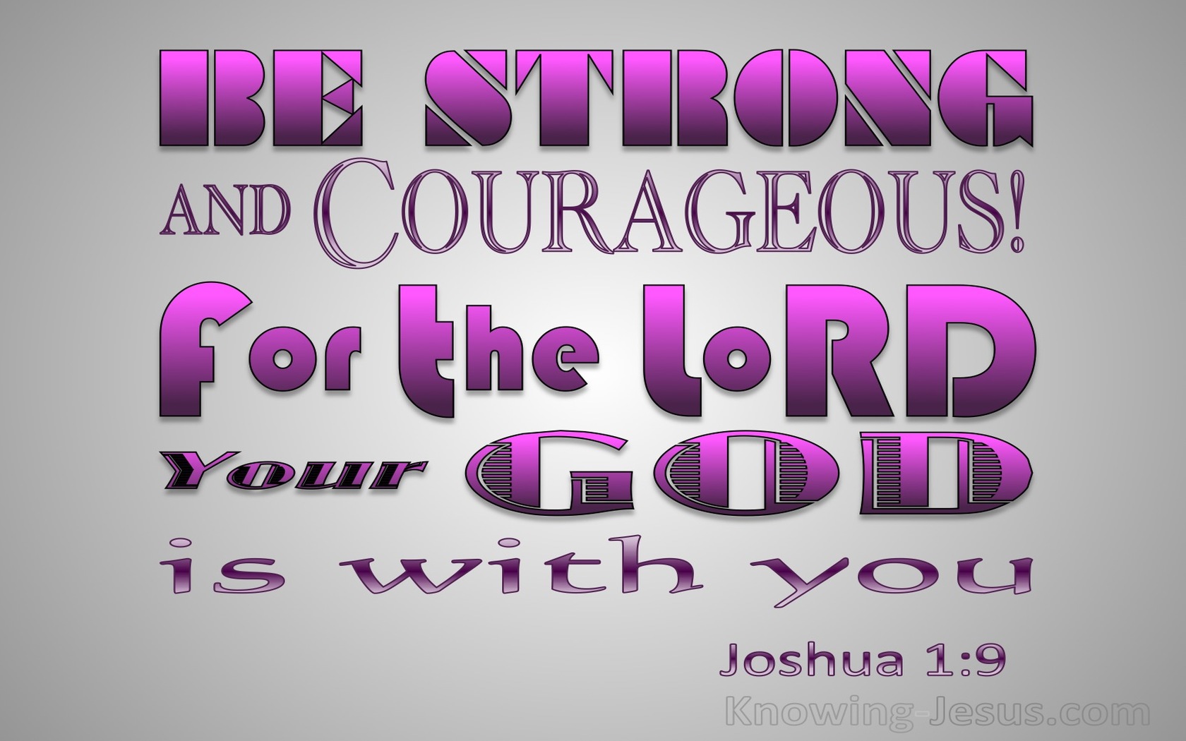 Joshua 1:9 Be Strong And Very Courageous (pink)